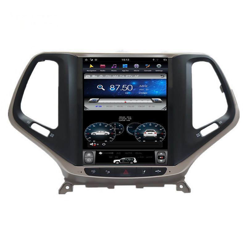 Jeep Cherokee 2016 Tesla style 10.4 inch Android Car DVD Player image