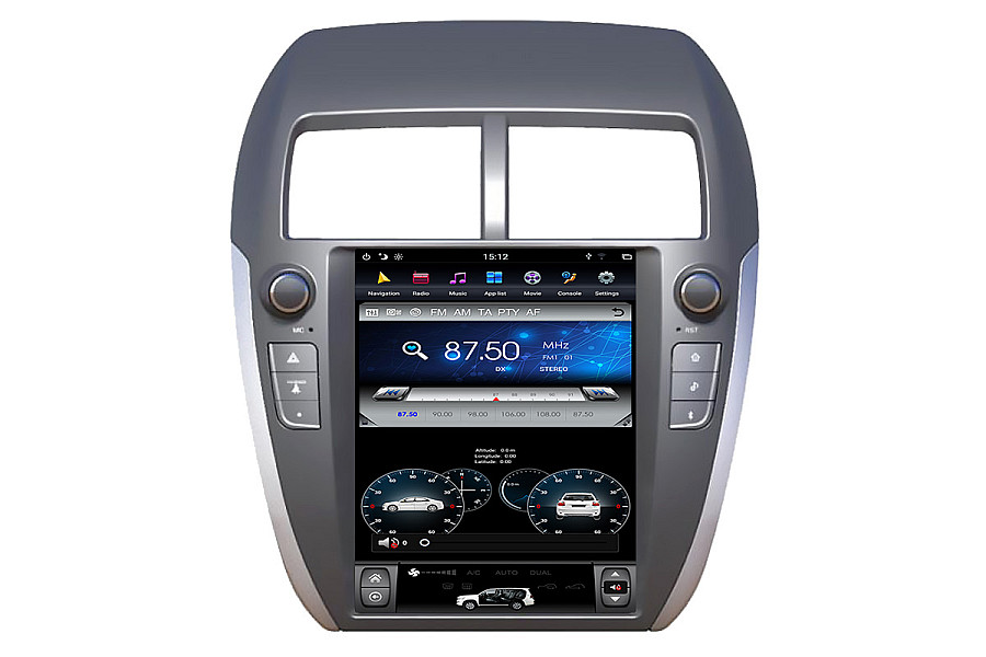Mitsubishi ASX Tesla style 10.4 inch Android Car DVD Player image