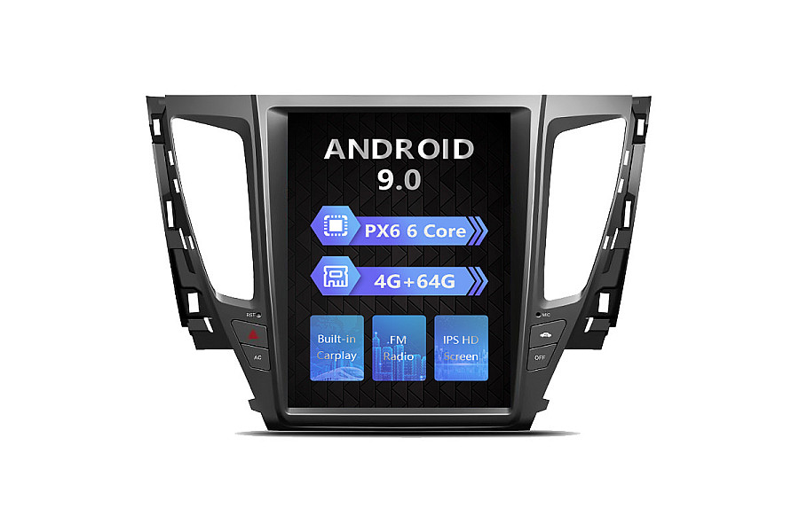 Mitsubishi Pajero Sport Tesla style 12.1 inch Android Car DVD Player image