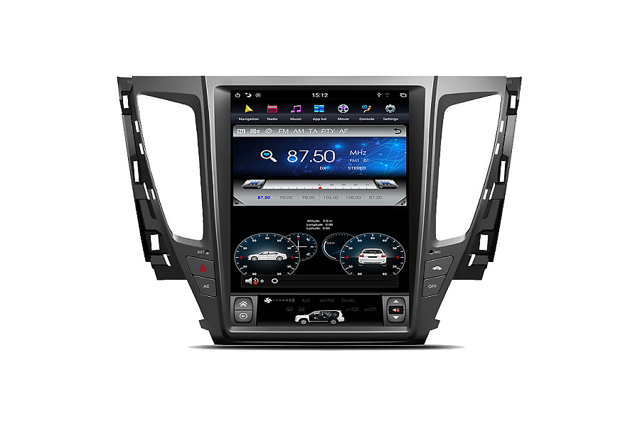 Mitsubishi Pajero Sport Tesla style 12.1 inch Android Car DVD Player image