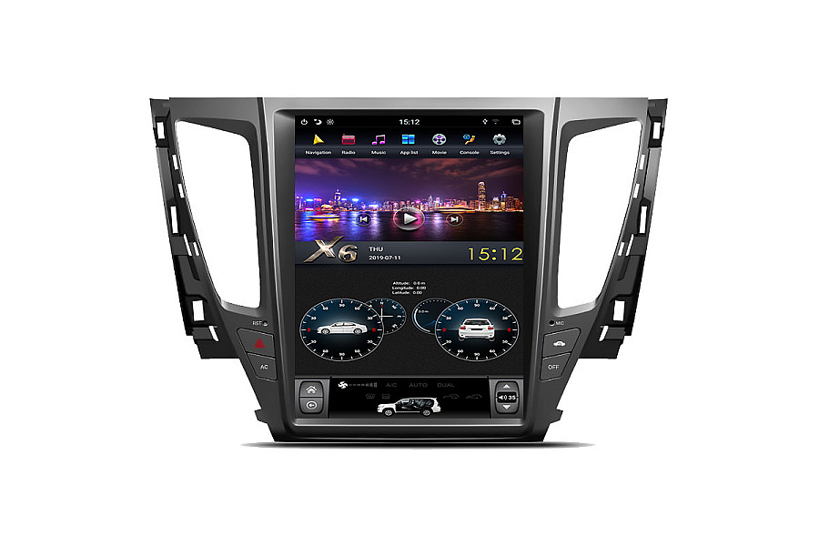 Mitsubishi Pajero Sport Tesla style 12.1 inch Android Car DVD Player image