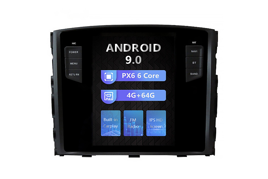 Mitsubishi Pajero Tesla style 10.4 inch Android Car DVD Player image