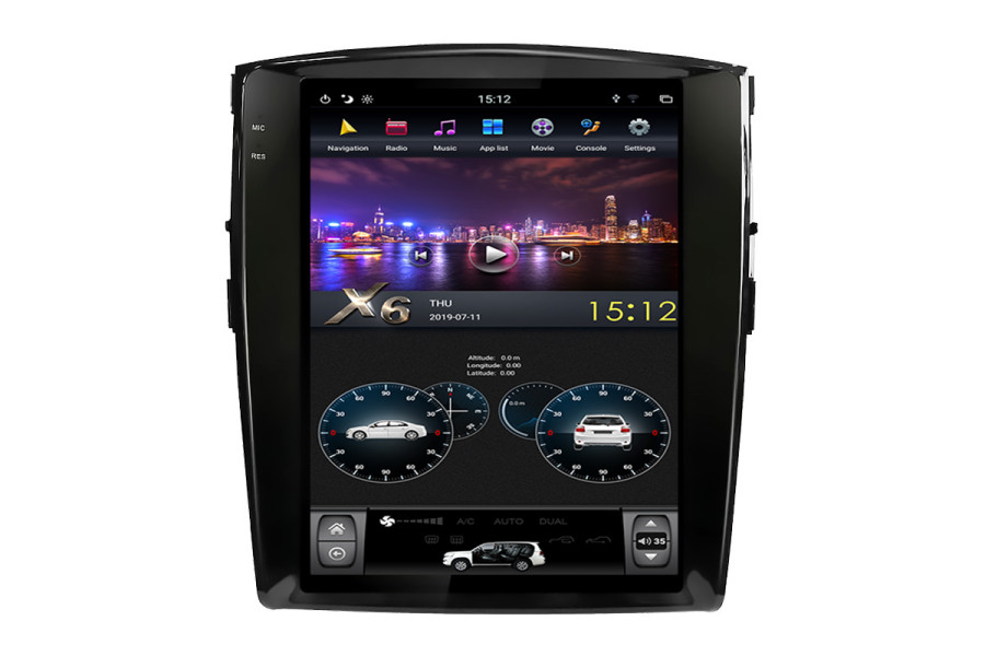 Mitsubishi Pajero V93 V97 Rockford Tesla style 12.1 inch Android Car DVD Player 