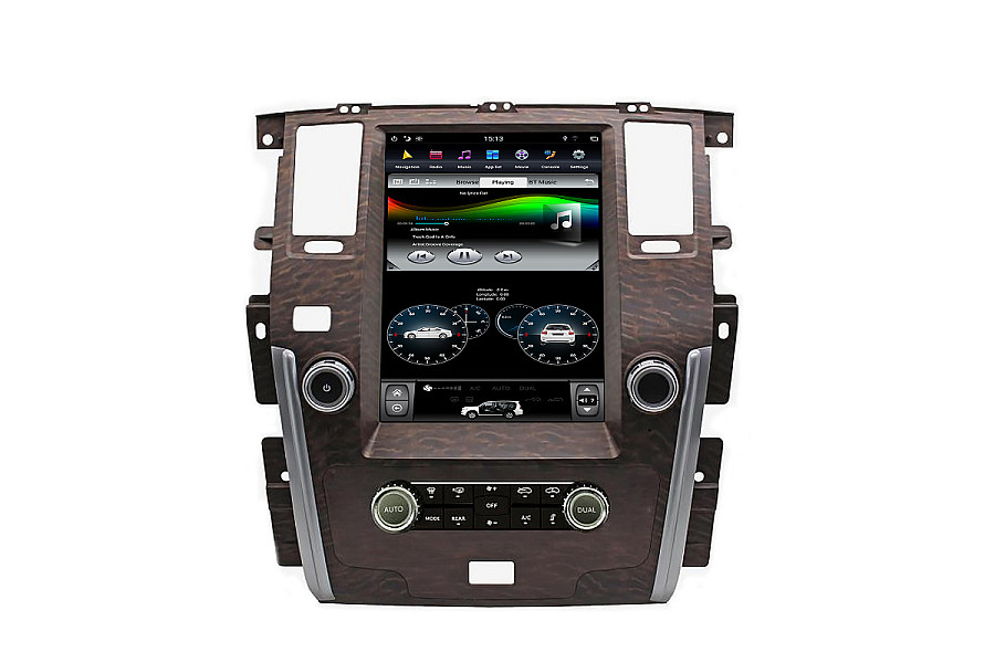 Nissan Patrol SE Tesla style 13.6 inch Android Car DVD Player image