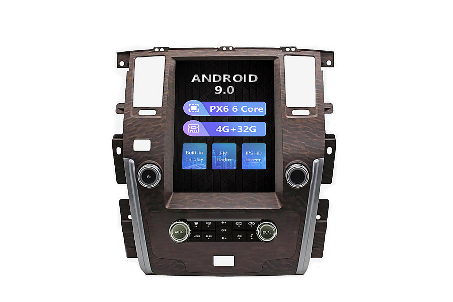 Nissan Patrol SE Tesla style 13.6 inch Android Car DVD Player image