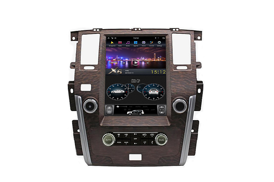 Nissan Patrol SE Tesla style 13.6 inch Android Car DVD Player image