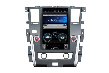Nissan Patrol XE Plus Silver Tesla style 13.6 inch Android Car DVD Player 