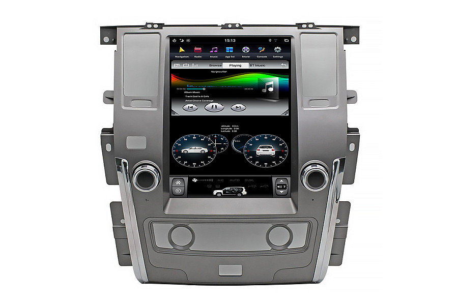 Nissan Patrol XE Tesla style 12.1 inch Android Car DVD Player image
