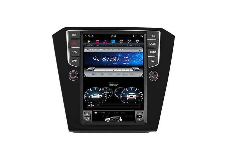 VW Passat 2016 Tesla style 10.4 inch Android Car DVD Player image