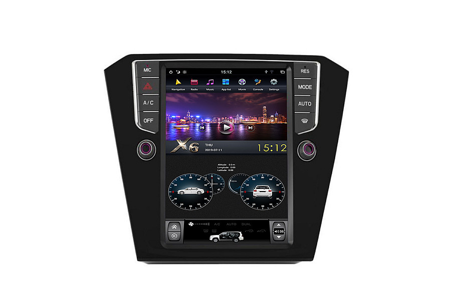 VW Passat 2016 Tesla style 10.4 inch Android Car DVD Player image