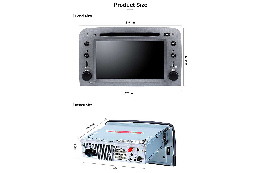 Alfa Romeo 147 GT Advanced Android Navigation Car Stereo Head Unit upgrade image