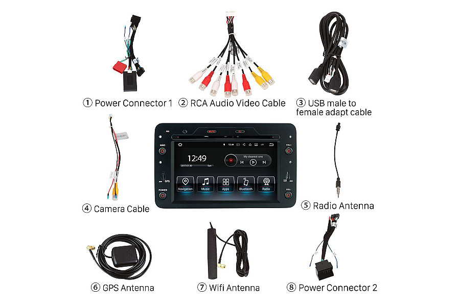 Alfa Romeo 159 Brera Spider 2005-2013 Android GPS Head Unit and CarPlay Upgrade image