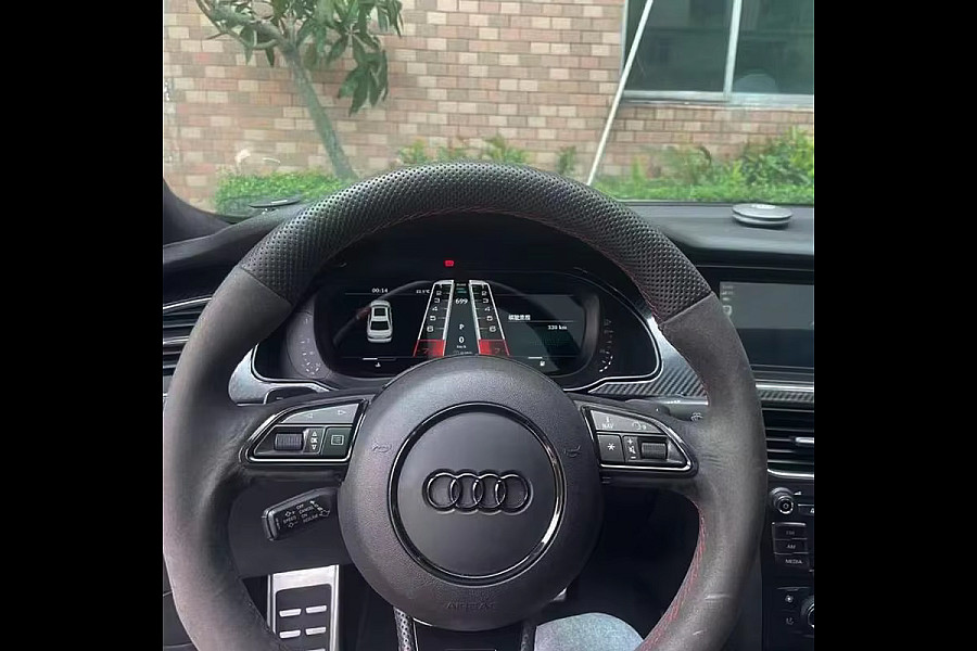 LCD Digital Cluster Speedometer Dashboard for Audi A4 A5 S5 B8 2009-2016 image