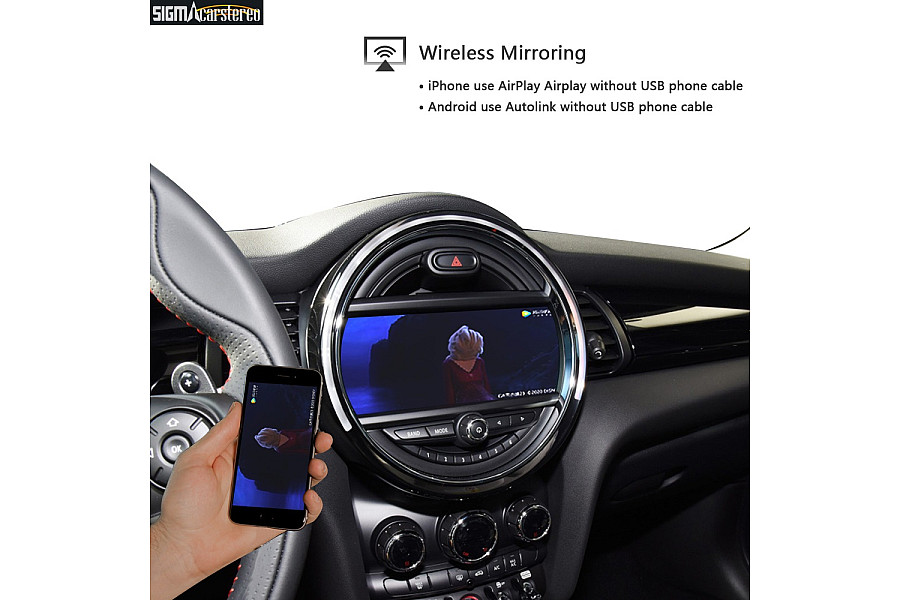 MINI Cooper R50 R52 R53 R54 R56 R60 R61 F54 F57 F60 wireless CarPlay Android Auto upgrade