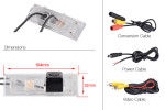 Rear view backup Camera for BMW 1 Series, 3 series, 6 Series, Z4 mini cooper