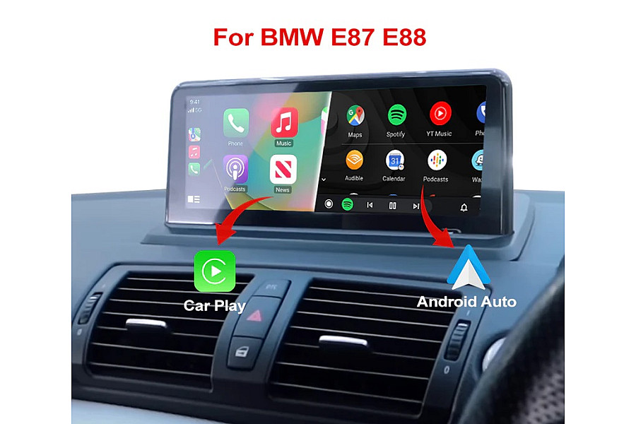 BMW 1 Series MMI E87 E88 E81 E82 10.25" Screen | Wireless CarPlay & Android Auto image