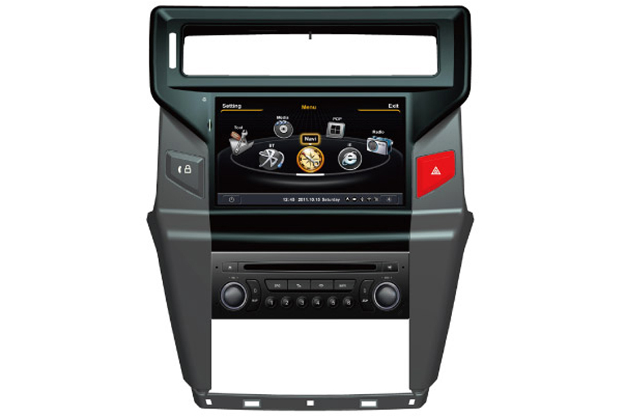 Citroen C-Quatre 2012 2013 Aftermarket Radio With Navigation image