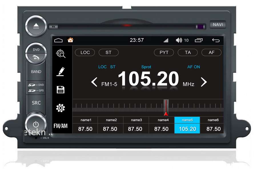 Ford Explorer/Fusion/Mustang/EDGE/Expedition Autoradio GPS Aftermarket Android Head Unit Navigation Car Stereo image