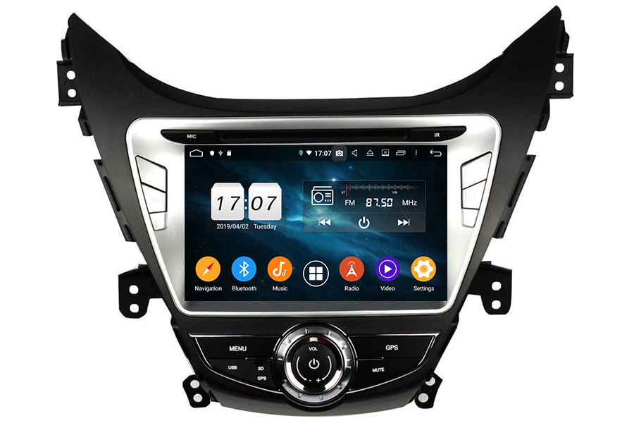 Hyundai Elantra 2011-2016 Autoradio GPS Aftermarket Android Head Unit Navigation Car Stereo image