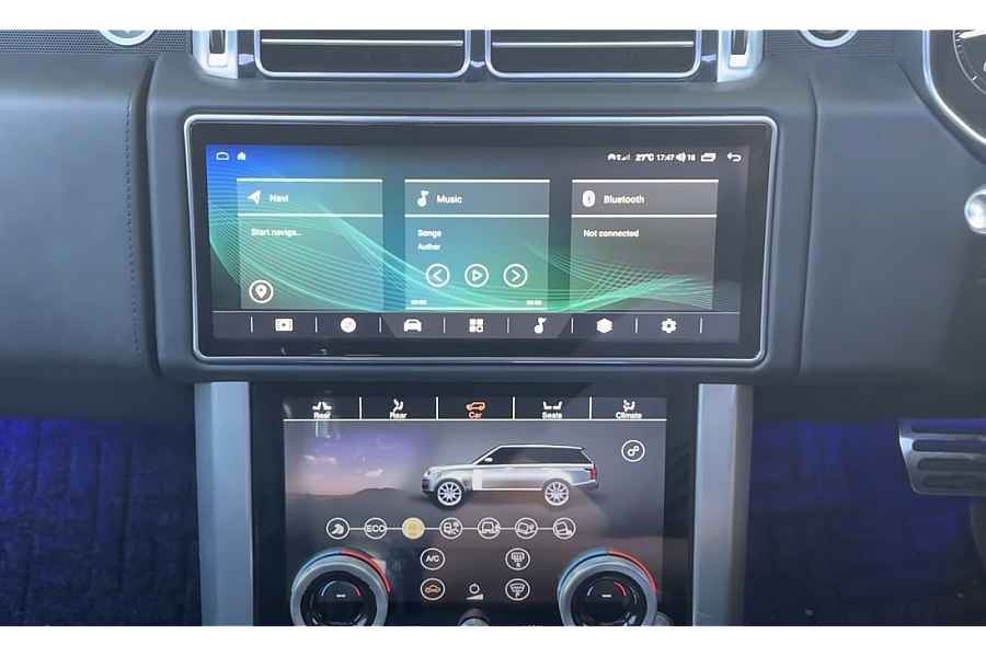 Range Rover Vogue L405 Right 12.3" screen aftermarket radio upgrade headunit image