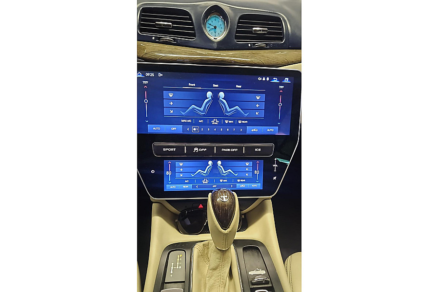 Maserati GranTurismo 2007-2015 Android head unit dual screen radio upgrade with wireless CarPlay and Android Auto