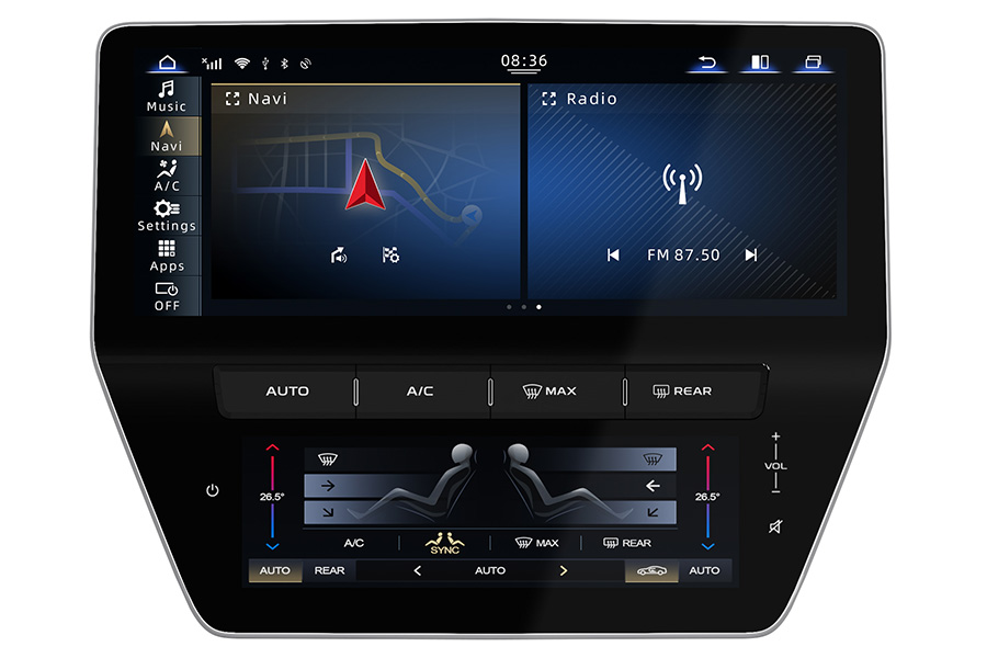 Maserati Quattroporte 2013-2016 Radio Upgrade with 12.3" dual screen