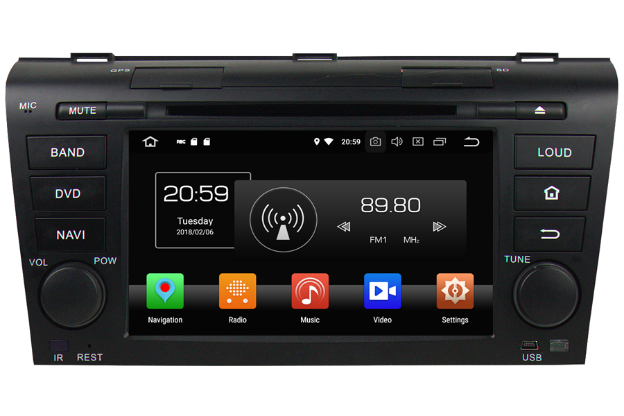 Mazda 3 2004-2009 Autoradio GPS Aftermarket Android Head Unit Navigation Car Stereo 