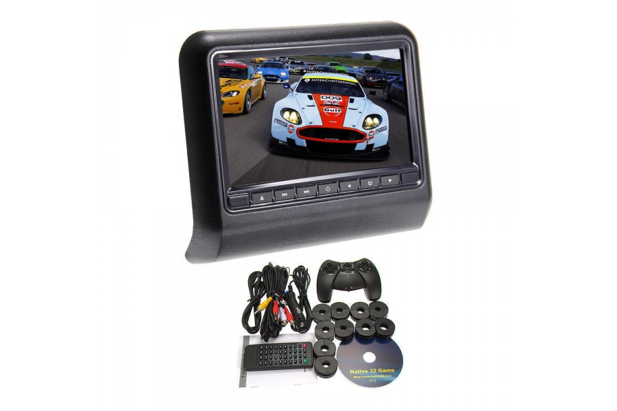 Car head rest LCD CD DVD player MP3 FM IR SD USB 10 inch HD
