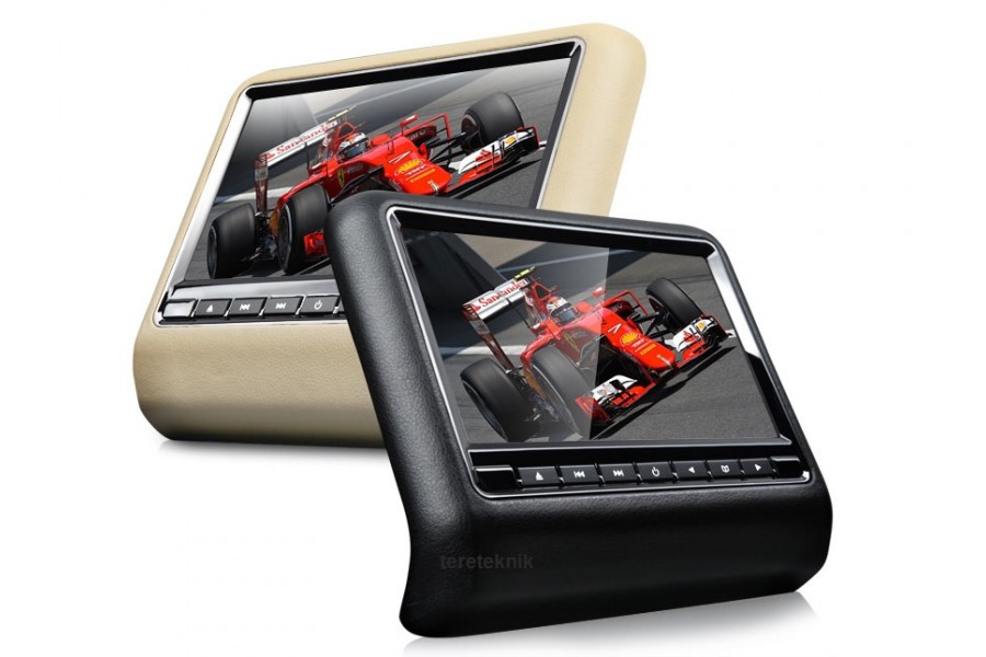Car head rest LCD CD DVD player MP3 FM IR SD USB 10 inch HD
