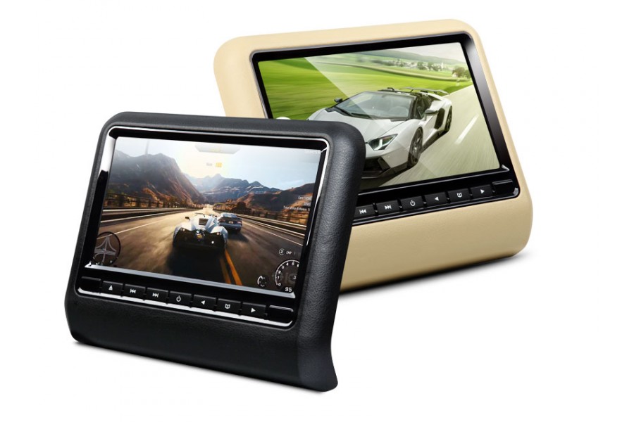 Car head rest LCD CD DVD player MP3 FM IR SD USB 10 inch HD