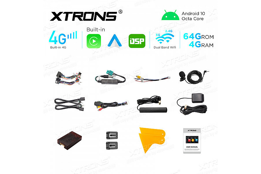 Integrated 4G: 8" Multimedia Navigation System Built-in CarAutoPlay and Android Auto and DSP For AUDI / SEAT dab image