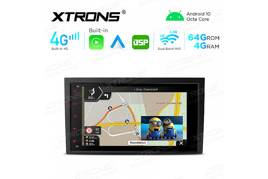 Integrated 4G: 8" Multimedia Navigation System Built-in CarAutoPlay and Android Auto and DSP For AUDI / SEAT dab image