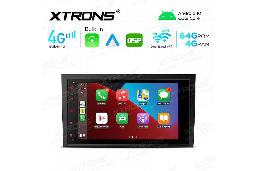 Integrated 4G: 8" Multimedia Navigation System Built-in CarAutoPlay and Android Auto and DSP For AUDI / SEAT dab image
