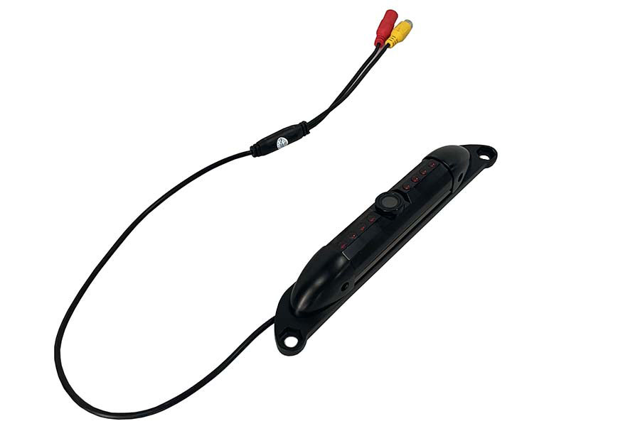USA plate frame backup camera image