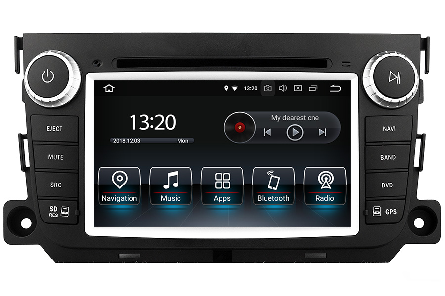 Smart Fortwo/Forfour 2011-2015 Autoradio GPS Aftermarket Android Head Unit Navigation Car Stereo image