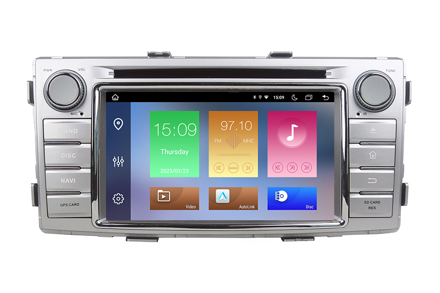 Toyota Hilux 2011-2015 aftermarket radio upgrade carplay bluetooth image