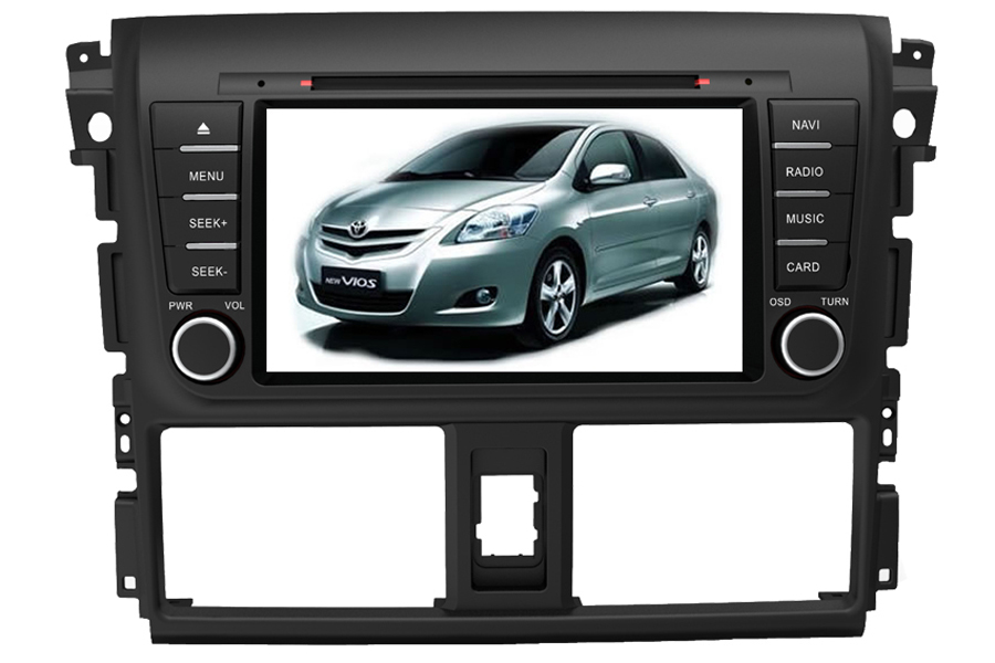 Toyota Vios 2013 Autoradio GPS Aftermarket Android Head Unit Navigation Car Stereo image