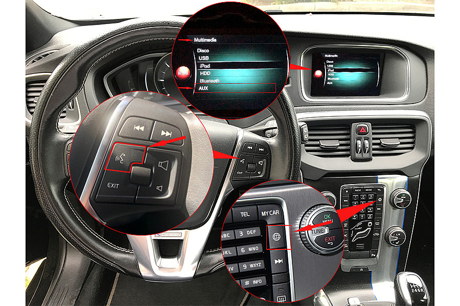 Volvo XC60 OEM Screen Wireless CarPlay Android Auto Interface Smart Module Upgrade