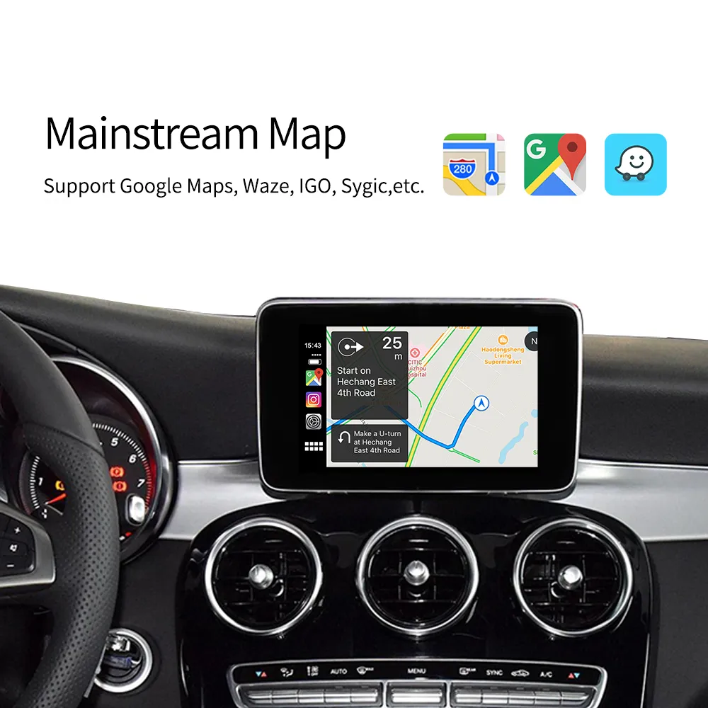 Mercedes Benz NTG Wireless Apple CarPlay Android Auto MMI Interface Adapter Prime Retrofit 