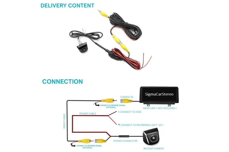 Universal reversing camera drill hole