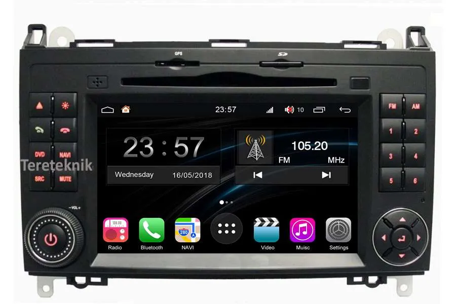 Mercedes-Benz Vito/Viano/Sprinter/VW Crafter 2003-2018 Autoradio GPS Aftermarket Android Head Unit Navigation Car Stereo 
