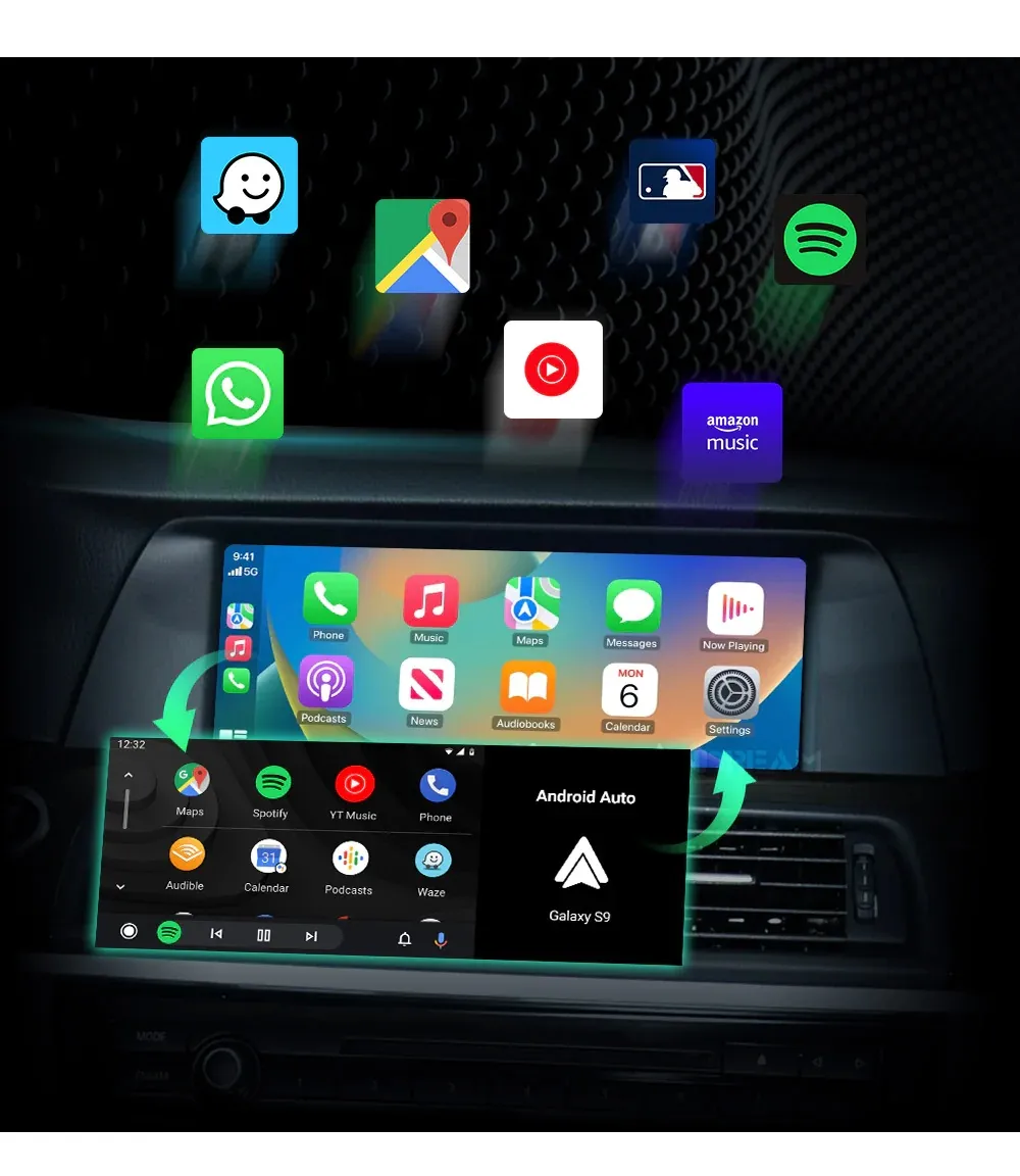 BMW CIC NBT EVO System Series 1 2 3 4 5 7 X1 X3 X4 X5 X6 X7 Mini I3 Z4 Wireless Apple CarPlay Android Auto MMI interface adapter Prime Retrofit