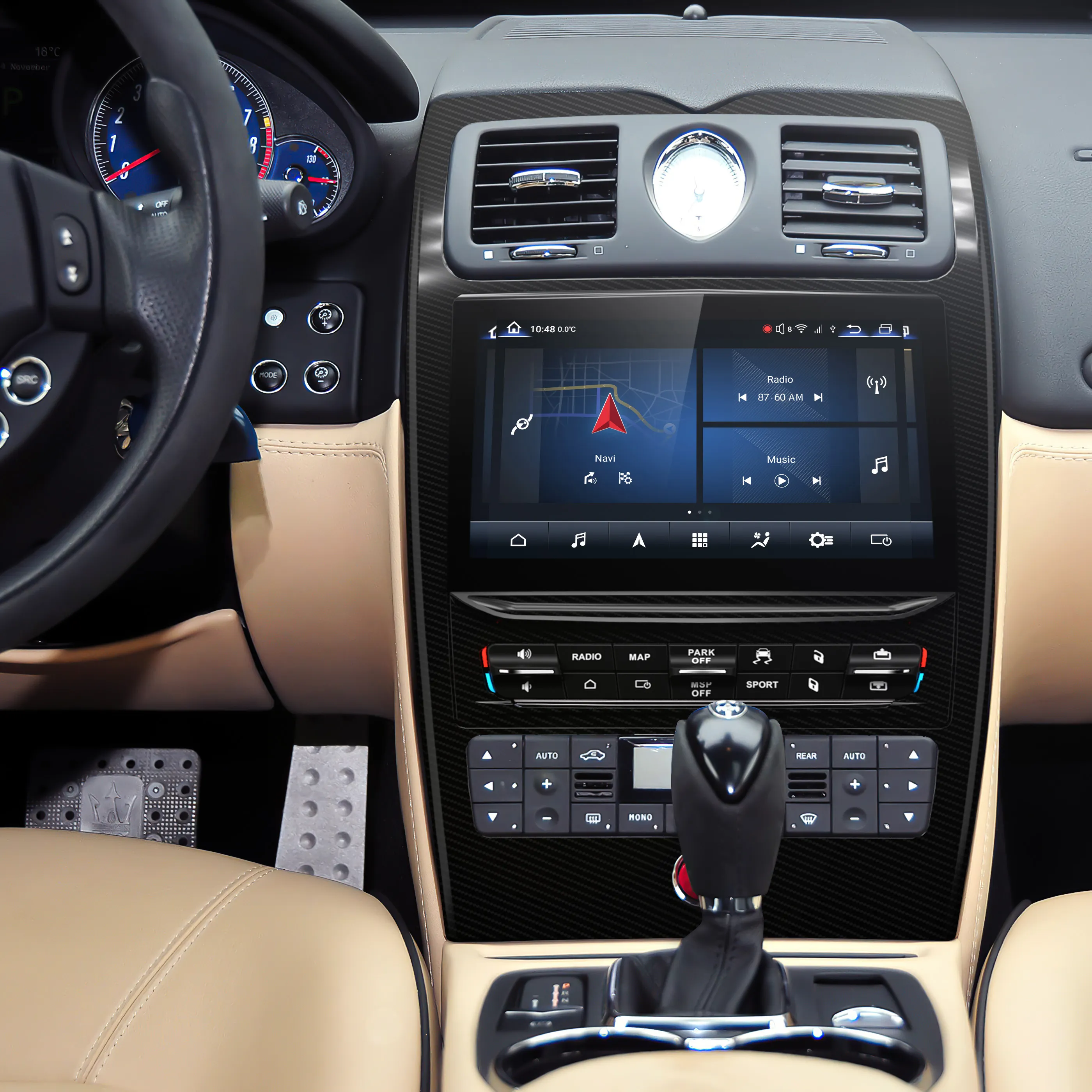 Maserati Quattroporte 2004-2012 aftermarket radio upgrade head unit 