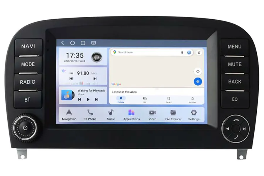 Mercedes-Benz SL R230 Radio Upgrade Apple carplay Android