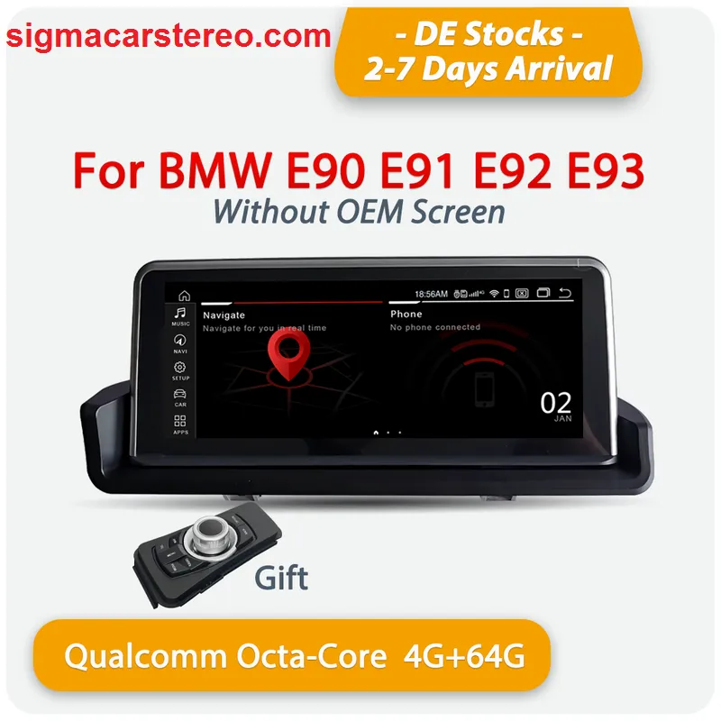 BMW 3 Series E90 E91 E92 E93 GPS Radio Player | Car Stereo with CarPlay & DAB