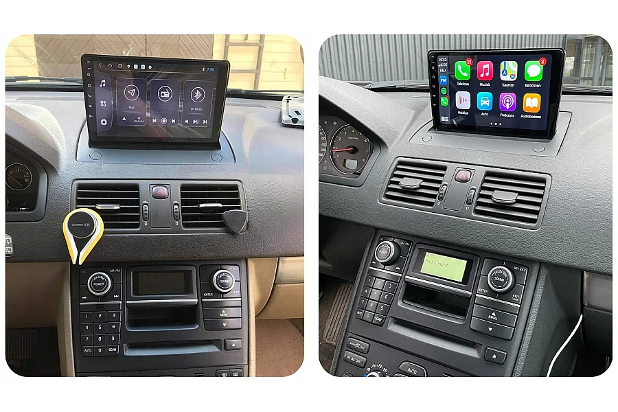 Volvo XC90 plug and play Android head unit wireless Apple CarPlay Android Auto GPS navigation Bluetooth DAB radio upgrade