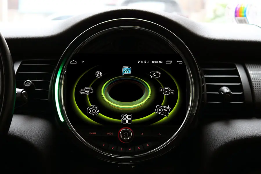 Mini Cooper Radio Upgrade Aftermarket 9″ HD Android Touch Screen Apple Carplay