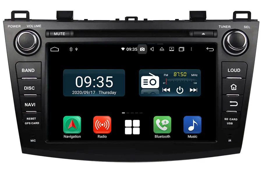 Mazda 3 2010-2013 Autoradio GPS Aftermarket Android Head Unit Navigation Car Stereo image