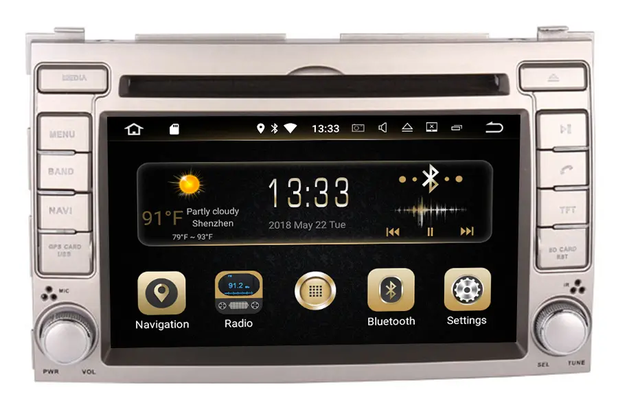 Hyundai i20 2008-2012 Autoradio GPS Aftermarket Android Head Unit Navigation Car Stereo image