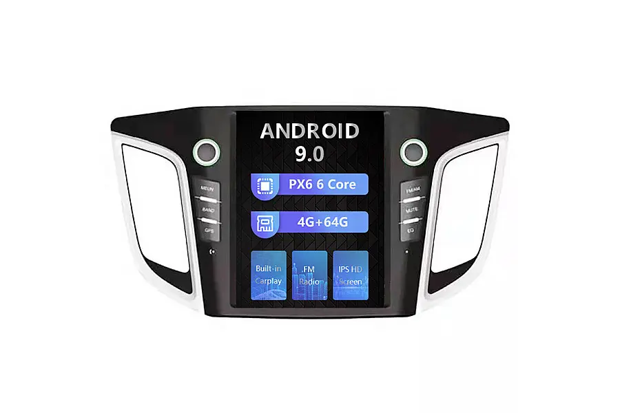 Hyundai IX25 Tesla style 10.4 inch Android Car DVD Player image